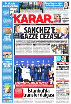 KARAR 2 Ağustos 2026 gazete manşeti