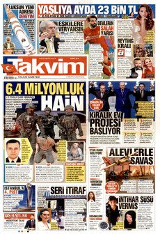 TAKVİM 2 Ağustos 2026 gazete manşeti