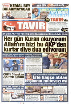 TAVIR GAZETESİ 2 Ağustos 2026 gazete manşeti