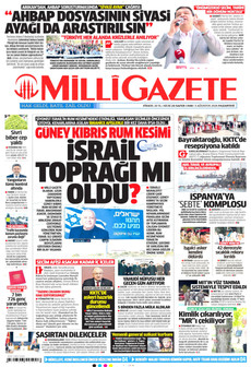 MİLLİ GAZETE 3 Ağustos 2026 gazete manşeti
