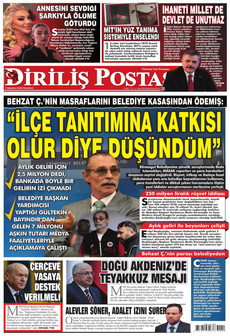 DİRİLİŞ POSTASI 3 Ağustos 2026 gazete manşeti