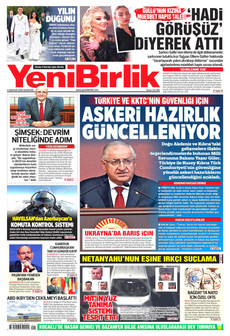 YENİBİRLİK 3 Ağustos 2026 gazete manşeti