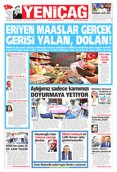 YENİÇAĞ 4 Ağustos 2026 gazete manşeti