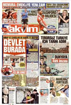 TAKVİM 4 Ağustos 2026 gazete manşeti