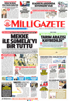 MİLLİ GAZETE 5 Ağustos 2026 gazete manşeti