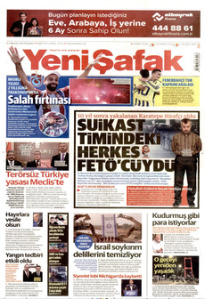 YENİ ŞAFAK 6 Ağustos 2026 gazete manşeti