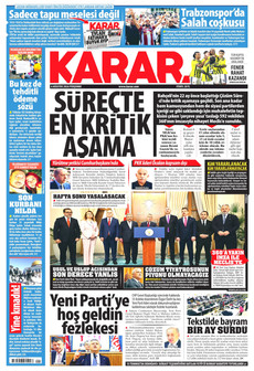 KARAR 6 Ağustos 2026 gazete manşeti
