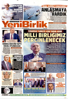 YENİBİRLİK 6 Ağustos 2026 gazete manşeti