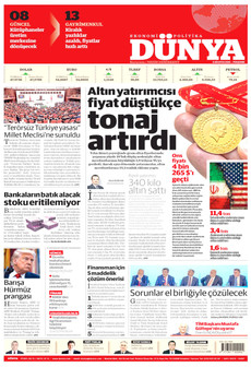 DÜNYA 6 Ağustos 2026 gazete manşeti