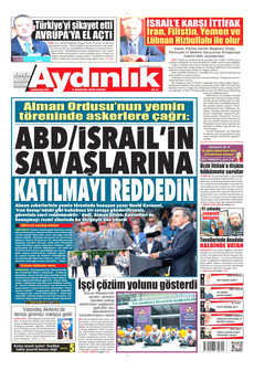 AYDINLIK GAZETESİ 9 Ağustos 2026 gazete manşeti