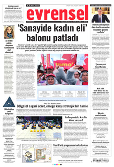 EVRENSEL 9 Ağustos 2026 gazete manşeti