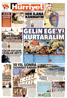 HÜRRİYET 10 Ağustos 2026 gazete manşeti