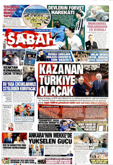 SABAH 10 Ağustos 2026 gazete manşeti