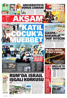 AKŞAM 10 Ağustos 2026 gazete manşeti