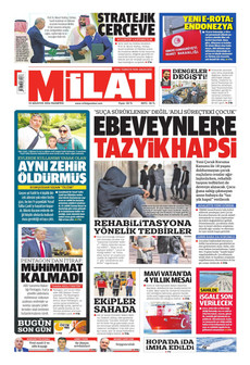 MİLAT 10 Ağustos 2026 gazete manşeti