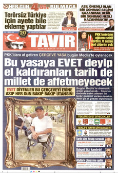 TAVIR GAZETESİ 10 Ağustos 2026 gazete manşeti