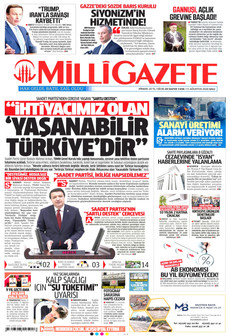 MİLLİ GAZETE 11 Ağustos 2026 gazete manşeti