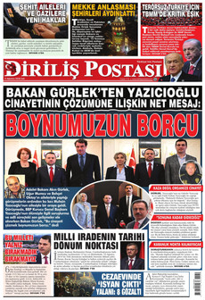 DİRİLİŞ POSTASI 11 Ağustos 2026 gazete manşeti