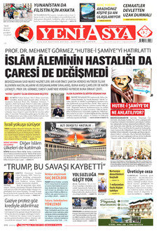 YENİ ASYA 11 Ağustos 2026 gazete manşeti