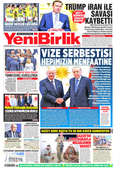 YENİBİRLİK 11 Ağustos 2026 gazete manşeti