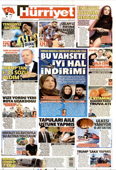 HÜRRİYET 16 Ağustos 2026 gazete manşeti