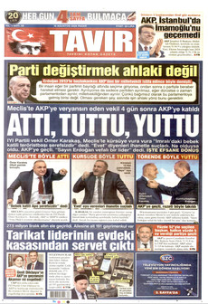 TAVIR GAZETESİ 16 Ağustos 2026 gazete manşeti