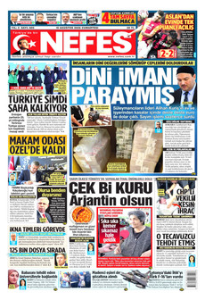 NEFES 15 Ağustos 2026 gazete manşeti