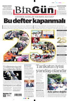 BİRGÜN 15 Ağustos 2026 gazete manşeti