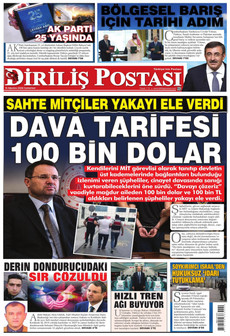 DİRİLİŞ POSTASI 15 Ağustos 2026 gazete manşeti