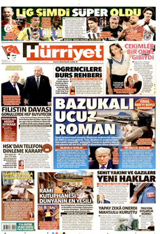 HÜRRİYET 13 Ağustos 2026 gazete manşeti
