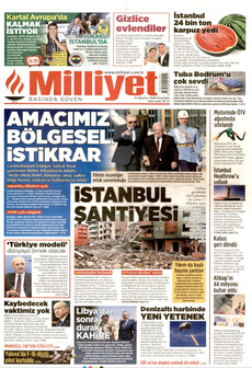 MİLLİYET 13 Ağustos 2026 gazete manşeti