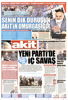 YENİ AKİT 13 Ağustos 2026 gazete manşeti