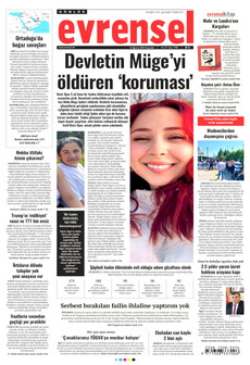 EVRENSEL 13 Ağustos 2026 gazete manşeti