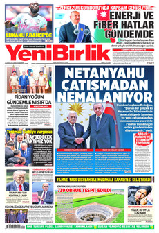 YENİBİRLİK 13 Ağustos 2026 gazete manşeti