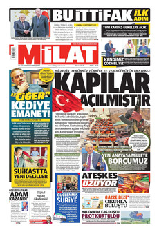 MİLAT 13 Ağustos 2026 gazete manşeti