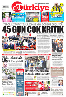 TÜRKİYE GAZETESİ 12 Ağustos 2026 gazete manşeti