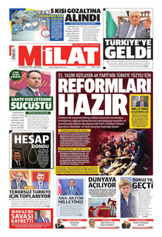 MİLAT 12 Ağustos 2026 gazete manşeti