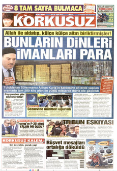 KORKUSUZ 17 Ağustos 2026 gazete manşeti