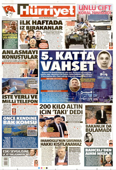 HÜRRİYET 18 Ağustos 2026 gazete manşeti