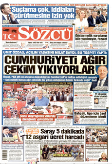 SÖZCÜ 18 Ağustos 2026 gazete manşeti