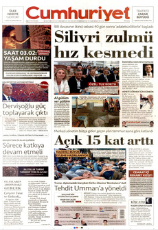 CUMHURİYET 18 Ağustos 2026 gazete manşeti