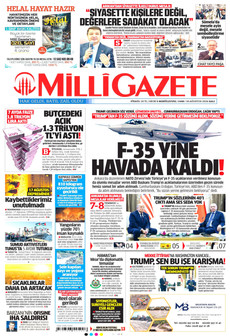 MİLLİ GAZETE 18 Ağustos 2026 gazete manşeti