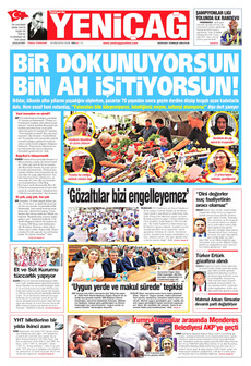 YENİÇAĞ 18 Ağustos 2026 gazete manşeti