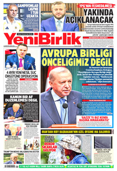 YENİBİRLİK 18 Ağustos 2026 gazete manşeti