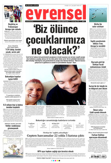 EVRENSEL 20 Ağustos 2026 gazete manşeti