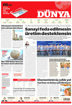 DÜNYA 20 Ağustos 2026 gazete manşeti