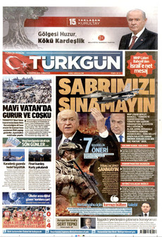 TÜRKGÜN 22 Ağustos 2026 gazete manşeti