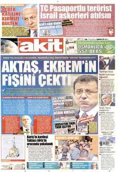 YENİ AKİT 22 Ağustos 2026 gazete manşeti