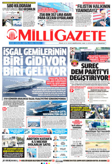 MİLLİ GAZETE 22 Ağustos 2026 gazete manşeti