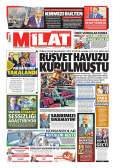 MİLAT 22 Ağustos 2026 gazete manşeti